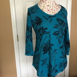 Prairie cotton women’s 3/4 sleeve blouse Sz S